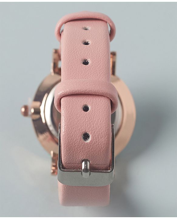 Pine Kids  Free Size Analog Watch with Rainbow Print - Pink