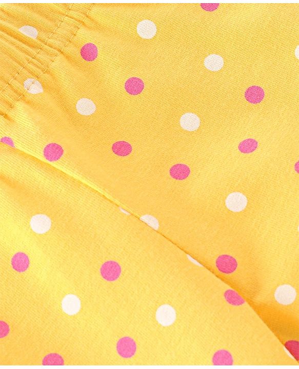 Babyhug Cotton Lycra Three Fourth Length Leggings Star Printed Pack of 3- Multicolour