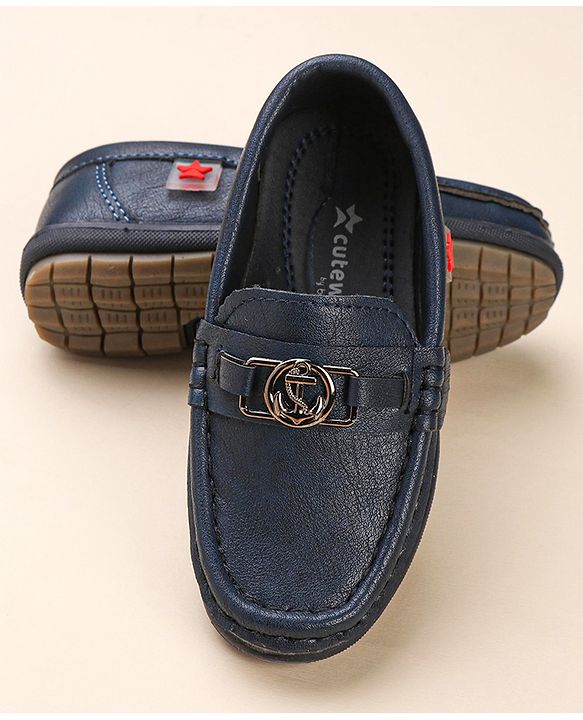 Cute Walk by Babyhug Formal & Partywear Slip On Shoes - Blue