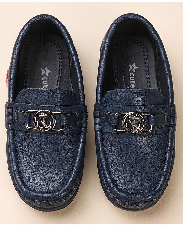Cute Walk by Babyhug Formal & Partywear Slip On Shoes - Blue