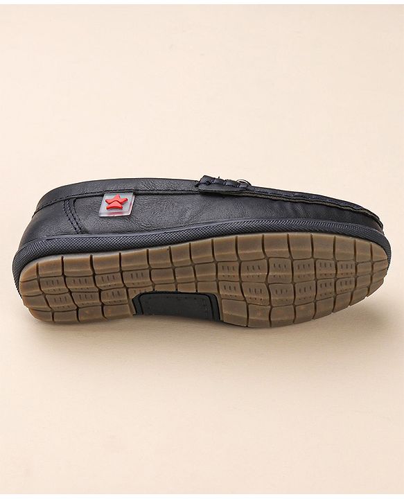 Cute Walk by Babyhug Slip On Solid Formal & Partywear Shoes with Chain Applique - Royal Blue