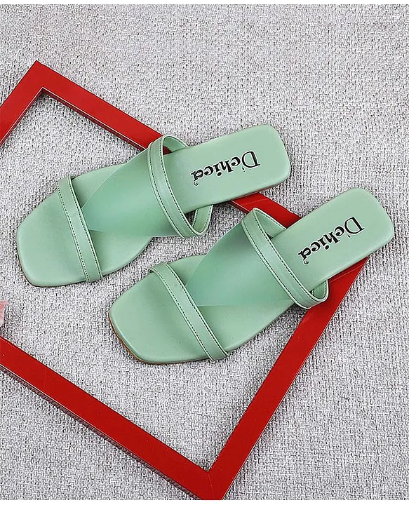 Square shaped 2024 sandals