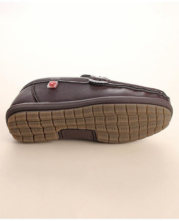 Cute Walk by Babyhug Slip On Formal & Partywear Shoes with Applique - Dark Brown