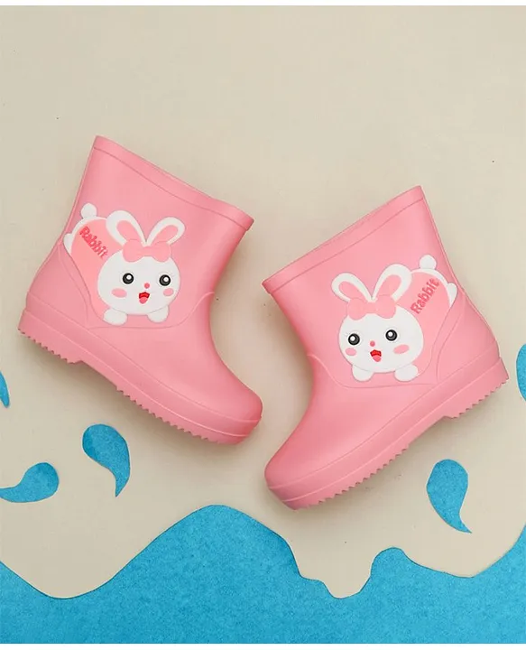 Bunny top rain boots