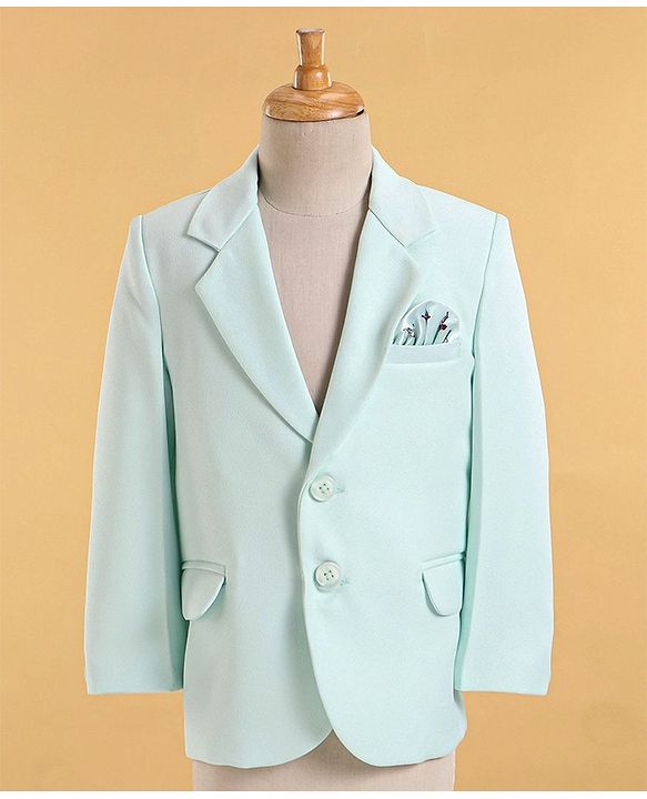 Babyhug Full Sleeves Classic Stretch Fit Party Suit Bow - Mint