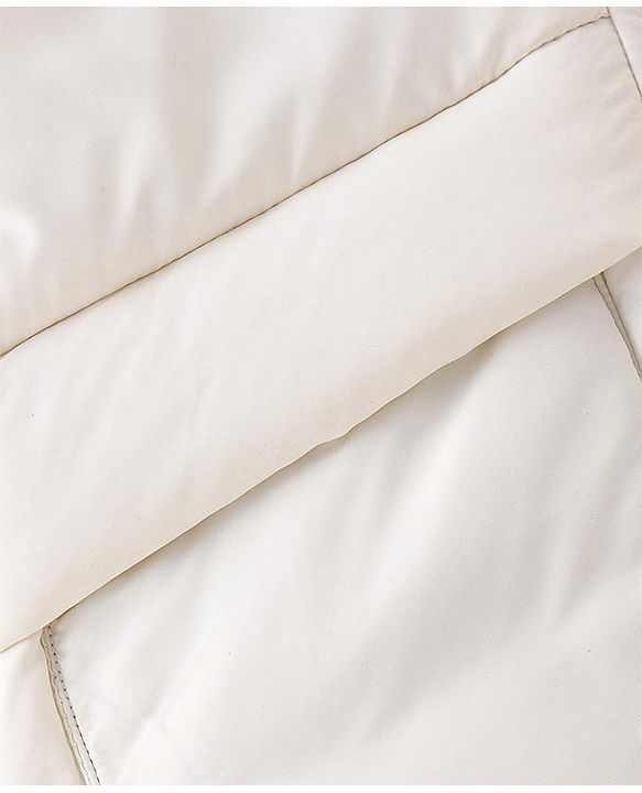 Babyhug Full Sleeves Hoodie Solid Color - Custard