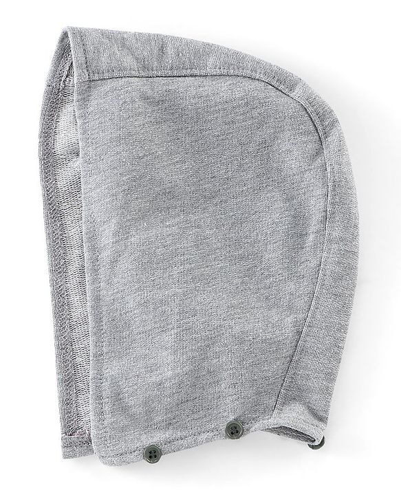 Babyhug Full Sleeves Woven Jacket with Detachable Hood - Olive