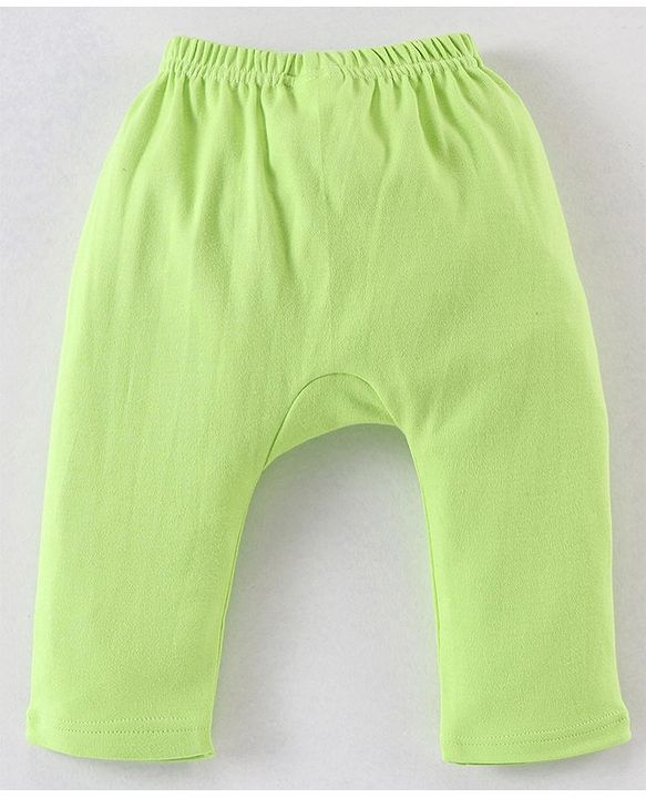 Babyhug Cotton Diaper Pants Striped & Car Print Pack of 3 - Blue & Green