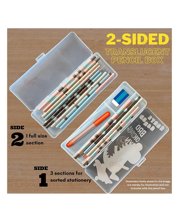 Two sided pencil sale box