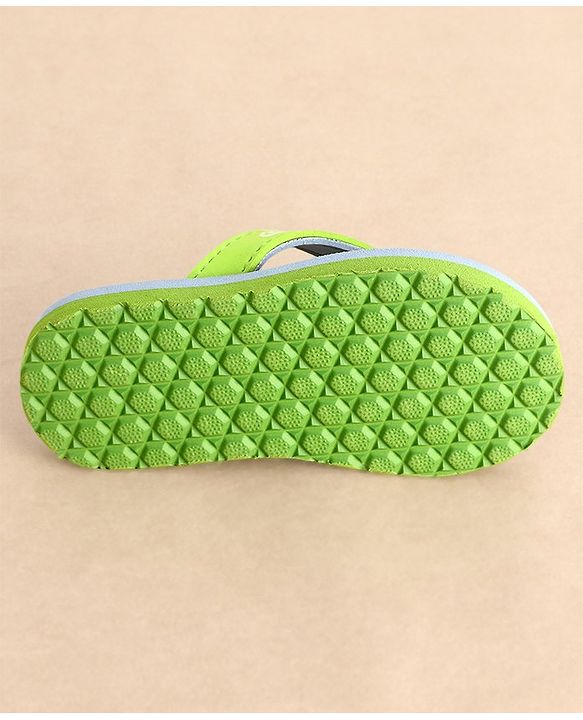 Cute Walk by Babyhug Flip Flops Monster Print - Green