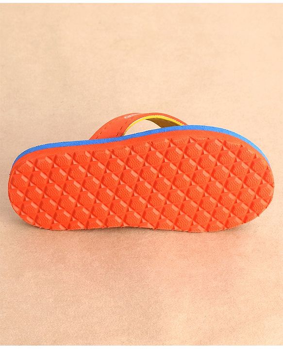 Cute Walk by Babyhug Flip Flops Dino Print - Orange