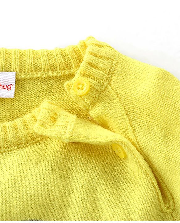 Babyhug Knit Full Sleeves Intarsia Pullover - Multicolor