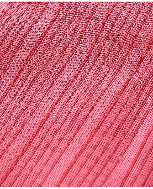 Babyhug Cotton Sleeveless Thermal Vest - Dark Pink