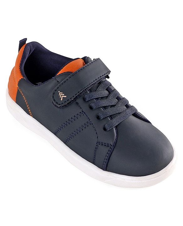 Pine Kids Velcro and Lace Closure Casual Shoes - White