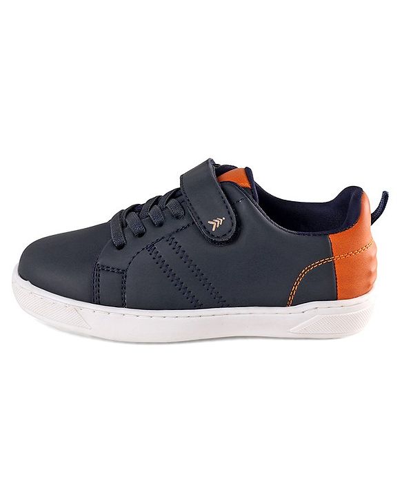 Pine Kids Velcro and Lace Closure Casual Shoes - White