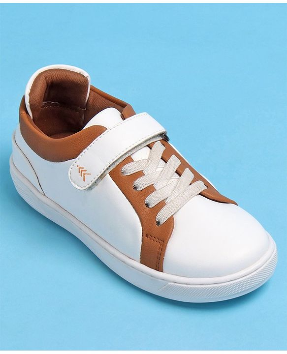 Pine Kids Velcro and Lace Closure Casual Shoes - Dark Grey