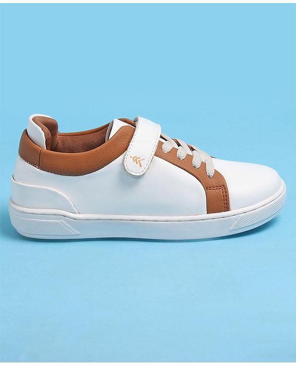 Pine Kids Velcro and Lace Closure Casual Shoes - Dark Grey