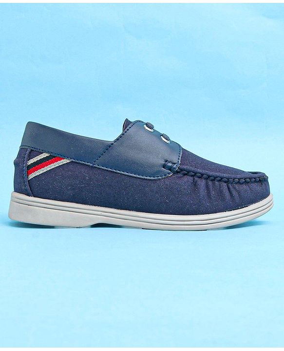 Pine Kids Slip On Color Block Casual Loafer Shoes - Blue