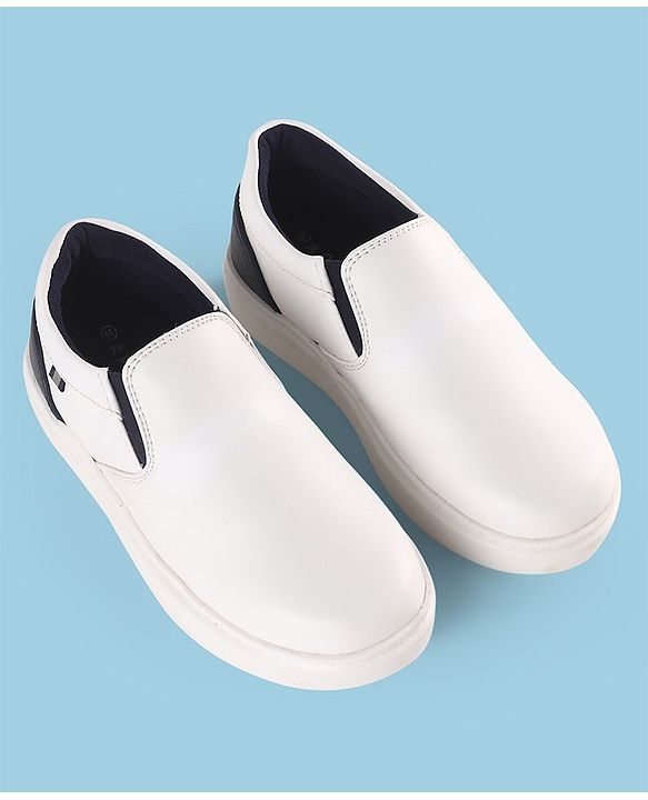 Pine Kids Solid Colour Slip On Casual Shoes - Blue