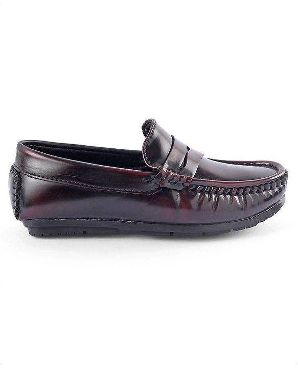 Pine Kids Slip on Formal Wear Shoes - Maroon