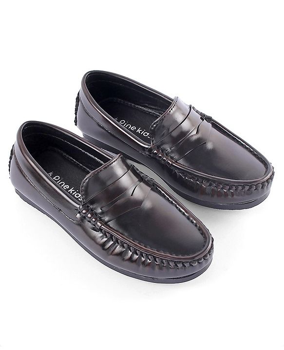 Pine Kids Slip on Formal Wear Shoes - Maroon