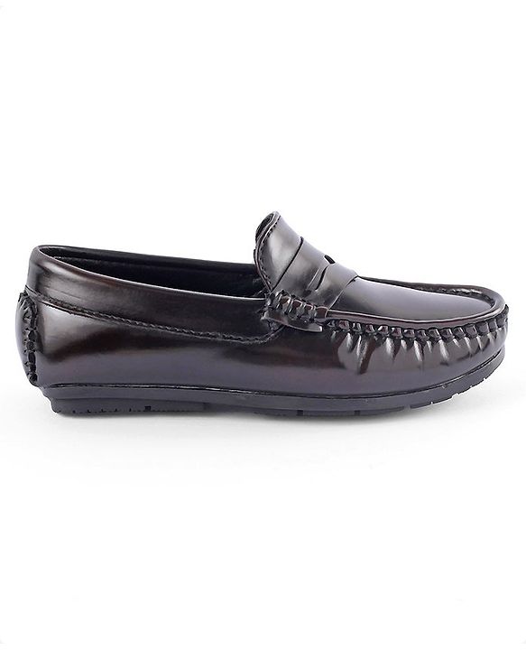 Pine Kids Slip on Formal Wear Shoes - Maroon