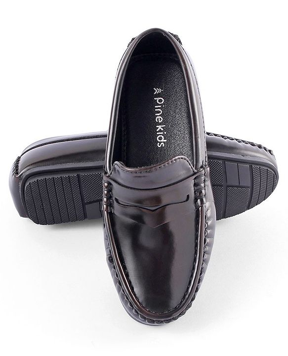 Pine Kids Slip on Formal Wear Shoes - Maroon