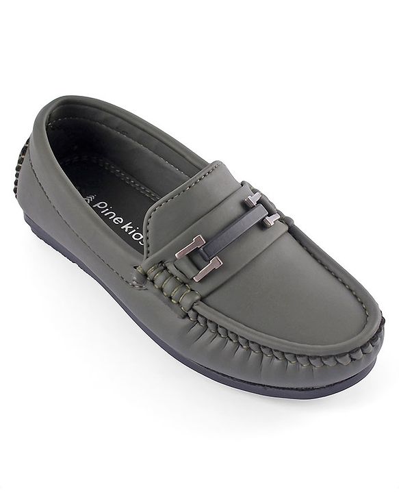 Pine Kids Slip On Formal Wear Shoes - Green