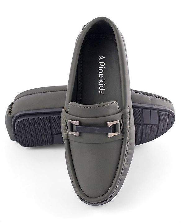 Pine Kids Slip On Formal Wear Shoes - Green