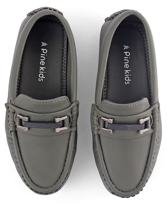 Pine Kids Slip On Formal Wear Shoes - Green