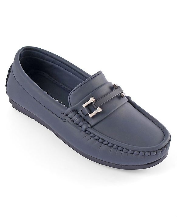 Pine Kids Slip On Formal Wear Shoes - Navy