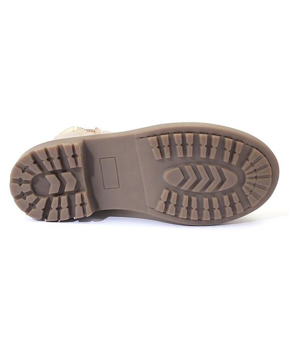 Pine Kids Zipper Closure Winter Boots  - Golden