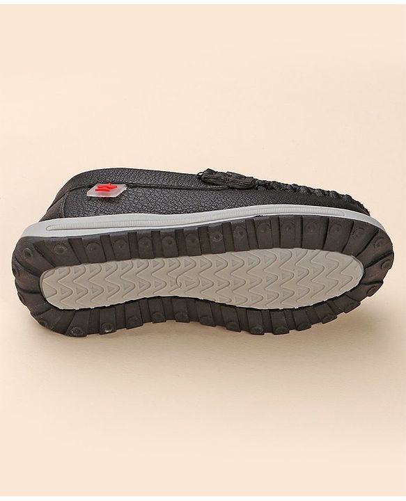 Cute Walk by Babyhug Slip On Formal Shoes - Black
