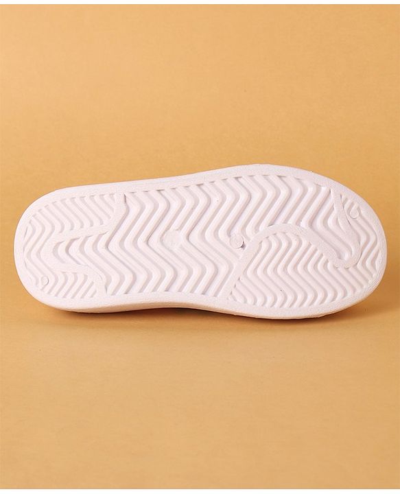 Cute Walk by Babyhug Slip On Casual Shoes with Floral Design - Pink & White