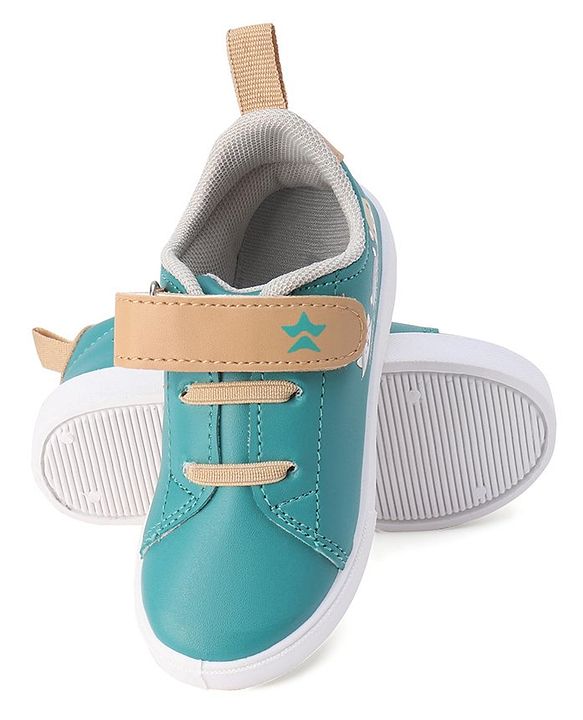 Cute Walk by Babyhug Casual Shoes with Velcro Closure Animal Print -  Green