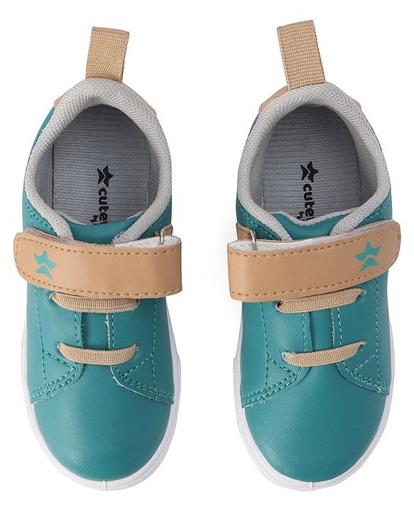 Cute Walk by Babyhug Casual Shoes with Velcro Closure Animal Print -  Green