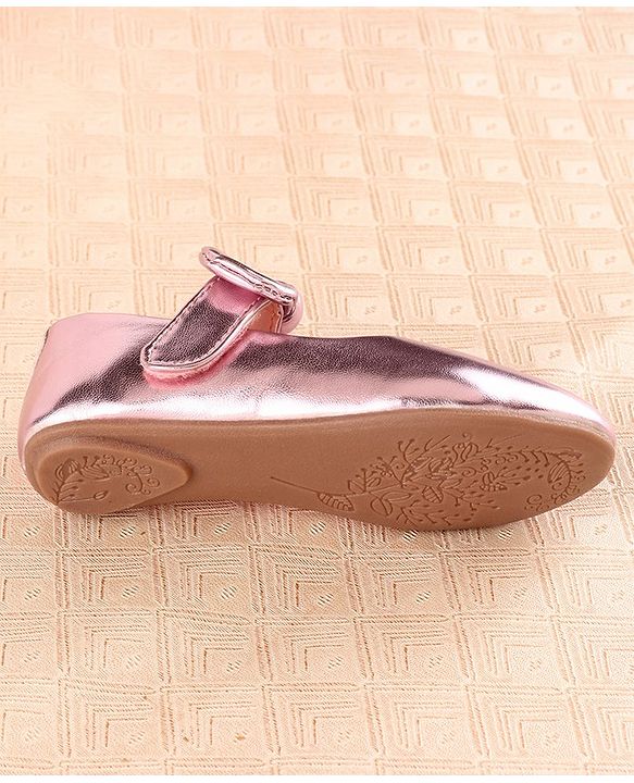 Cute Walk by Babyhug Velcro Closure Bellies Bow Applique - Light Pink