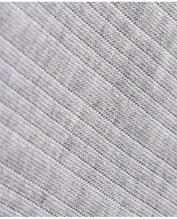 Babyhug Cotton Full Length Thermal Leggings Solid Colour Pattern - Grey
