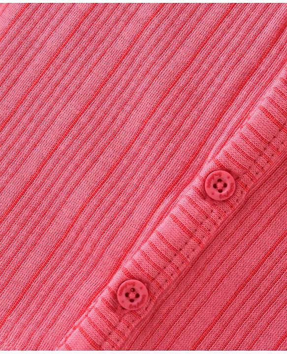 Babyhug Full Sleeves Solid Color Thermal Vests Pack of 2 - Pink & Coral