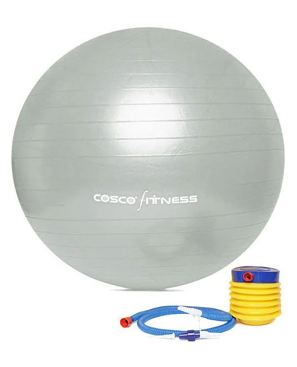 Cosco Gym Ball with Foot Pump Grey Circumference 85 cm