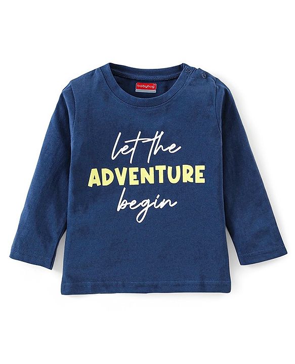 Babyhug Cotton Full Sleeves Tee With Stripes & Bear Graphics Pack Of 3- Green & Blue