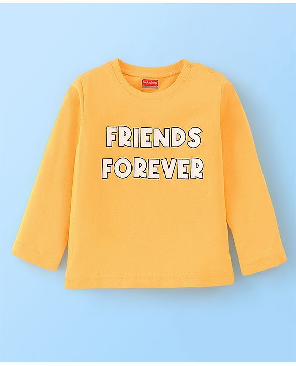 Babyhug Cotton Knit Full Sleeves T-Shirt with Graphics Pack of 3 - Red Yellow & Light Blue