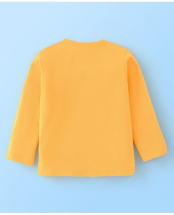 Babyhug Cotton Knit Full Sleeves T-Shirt with Graphics Pack of 3 - Red Yellow & Light Blue