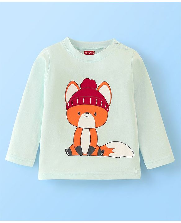 Babyhug Cotton Knit Full Sleeves T-Shirt with Graphics Pack of 3 - Red Yellow & Light Blue