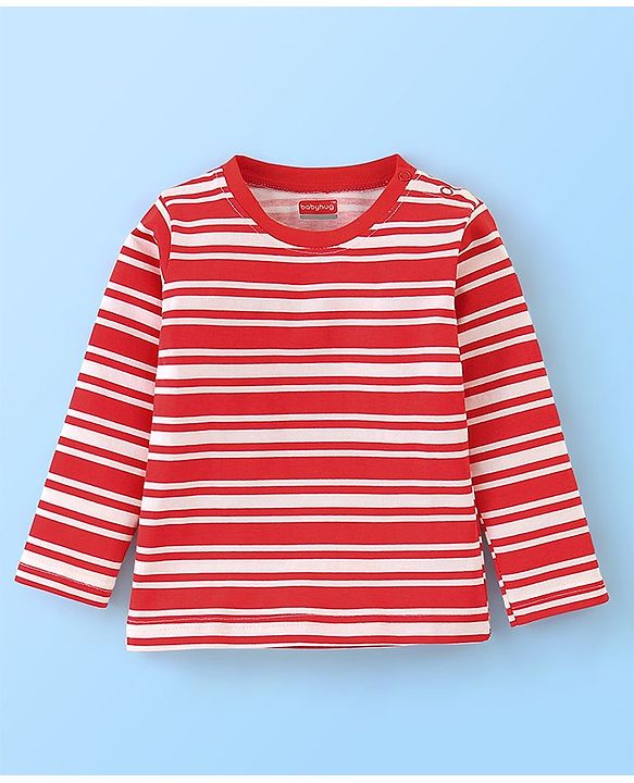 Babyhug Cotton Knit Full Sleeves T-Shirt with Graphics Pack of 3 - Red Yellow & Light Blue
