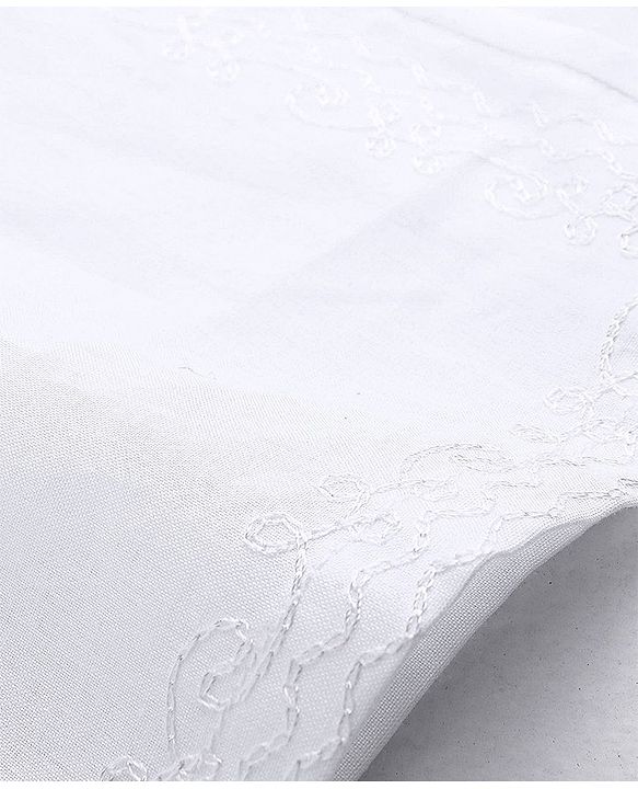 Babyhug Cotton Woven Full Sleeves Angarakha Dhoti Kurta Embroidered - White