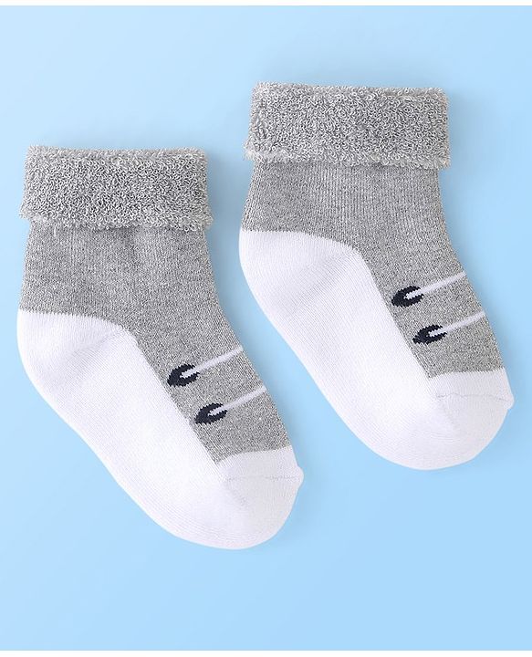 Cute Walk by Babyhug Anti Bacterial Ankle Length Socks Striped Pack Of 3 - Multicolour