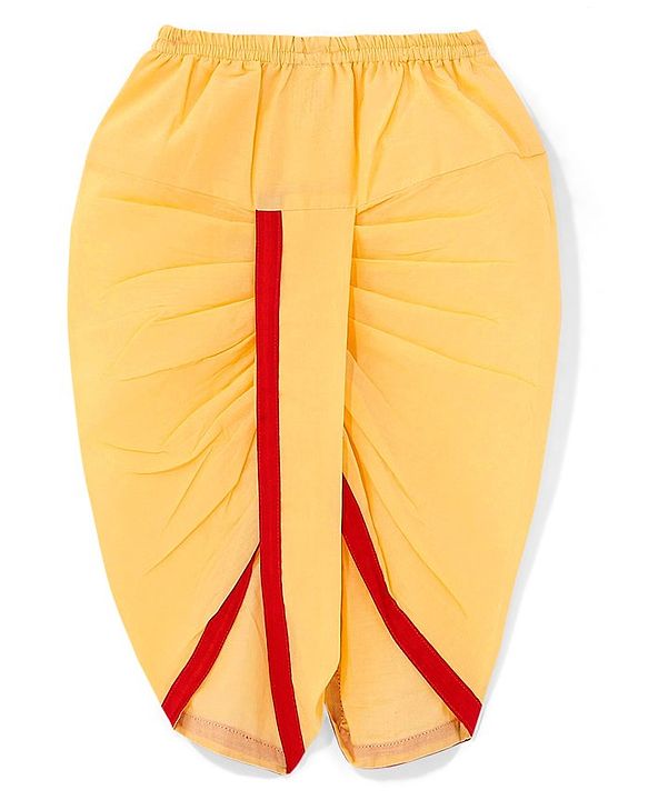 Babyhug Cotton Woven Full Sleeves Embroidered Kurta & Dhoti Set - Red