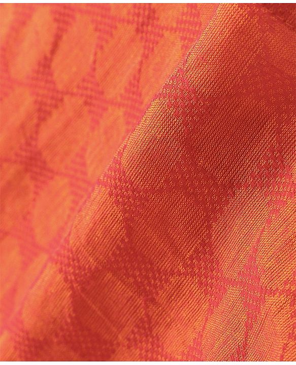 Babyhug  Cotton Woven Full Sleeves Embroidered Kurta & Dhoti Set - Orange