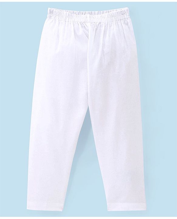 Babyhug 100% Cotton Woven Full Sleeves Dobby Kurta Pyjama Set - Sky Blue